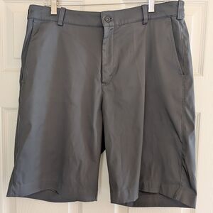 Nike Gray Flat Front Athletic Shorts